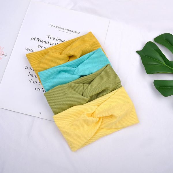 

1 pcs fashion cross knitted baby headband for baby hair accessories solid soft elastic newborn baby girl spring turban haarband q sqcdmn