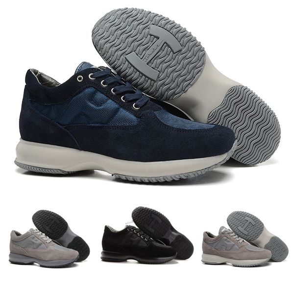

2021 mens hogans sneakers men suede black casual shoes fashion beautiful party time footwear outdoor trainer