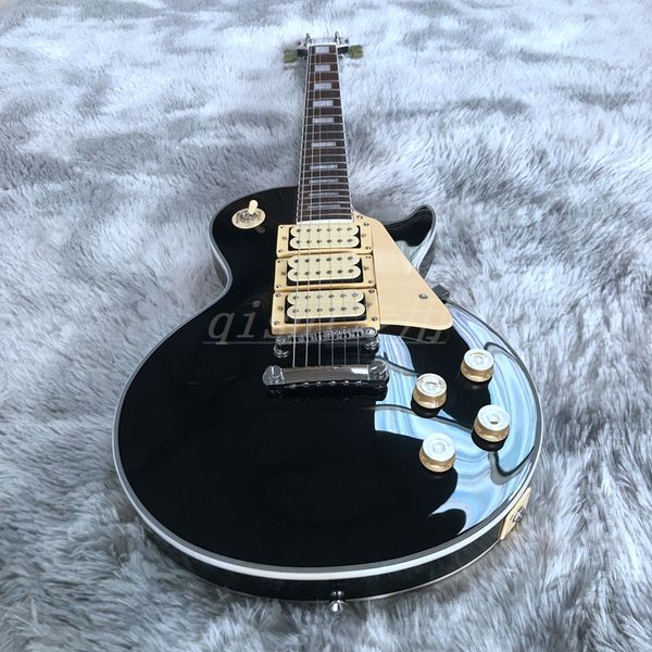 Yüksek Kalite Sıcak Satış Fabrika Özel Mağaza Elektrik Gitar 3 Parça Pickups ile Pickguard Ile Özel Yapabilir