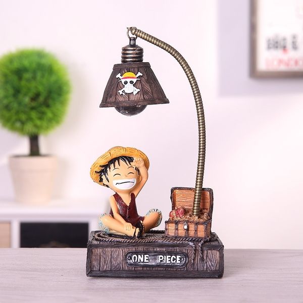 

resin model luffy led night light anime one piece night light toys for kids one piece luffy chopper figure toys birhthday gifts y200421