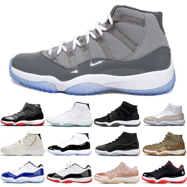 

bred 2019 11 11s jumpman men women basketball shoes 25th anniversary gamma blue mens trainers sports sneakers size 5.5-13, White;red