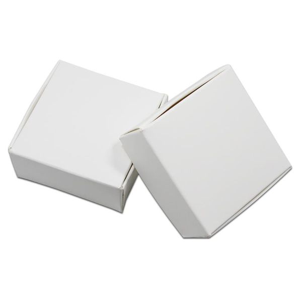 

30pcs white kraft paper packaging box paperboard wedding party small gift packing boxes craft paper diy handmade soap pack box