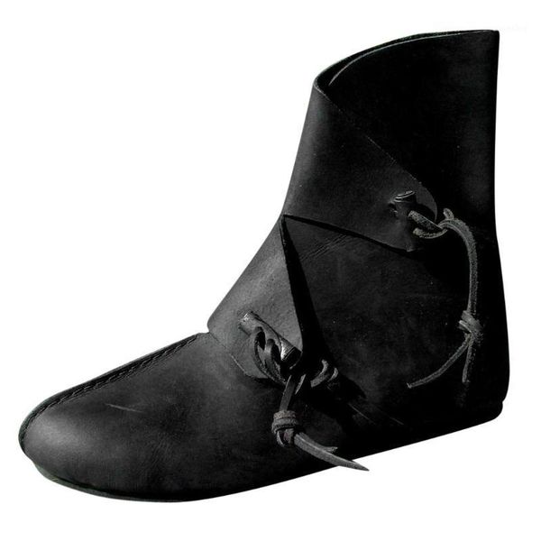 

2020 womens leather round toe ankle combat shoes western comfy low heel fashion boots1, Black