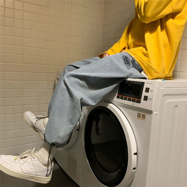 

2021 men's brim spring and winter's new thin plus size s-5xl pants male jeans ipny, Blue