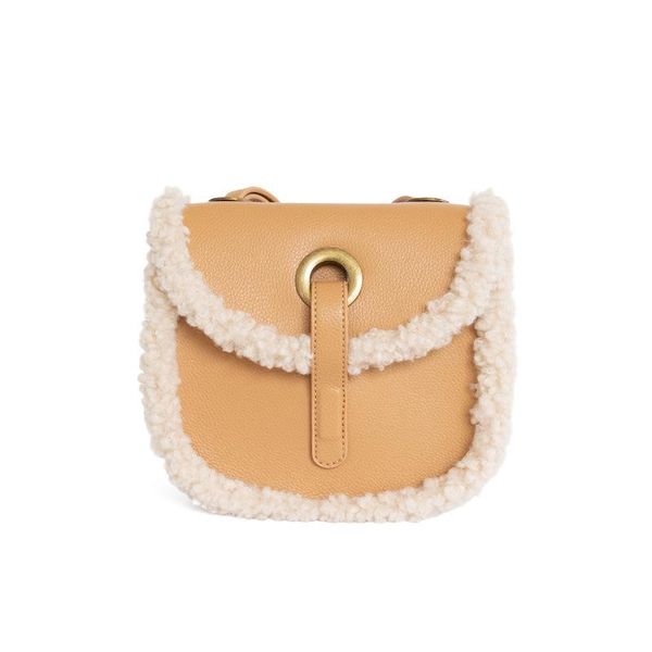 

shoulder bags one women's bag 2021 korean fashion light and versatile lamb hair