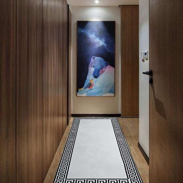 

modern geometric l hallway carpet home corridor long rug soft stair carpet entrance floor door mat nordic aisle runner rug