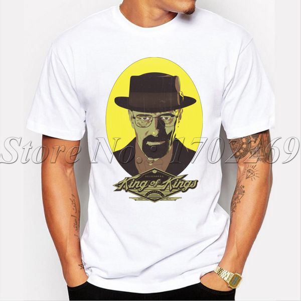 

new fashion breaking bad short sleeve casual heisenberg the king of kings retro printed hipster tee sport sweatshirt hoodie t shirt