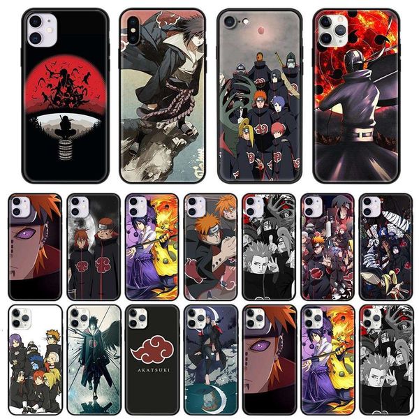 

tpu smartphone def 12 mini 11 pro xr xs x max 6s 6 7 8 plus se 2020 shell animation naruto red grave cover4fre