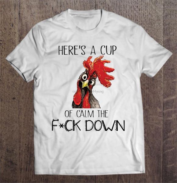 

men funny fashion here is a cup of calm the down rooster version hoodie designers t shirts sweatshirt