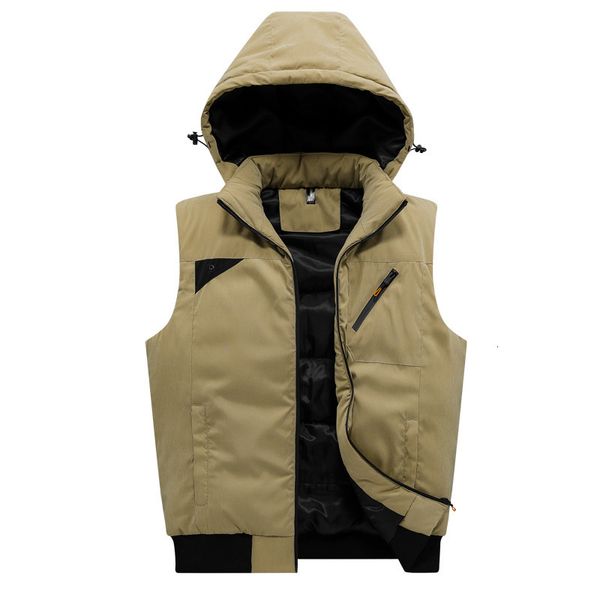 

autumn winter 2020 new korean trend slim sleeveless coat warm down cotton vest men, Black;white