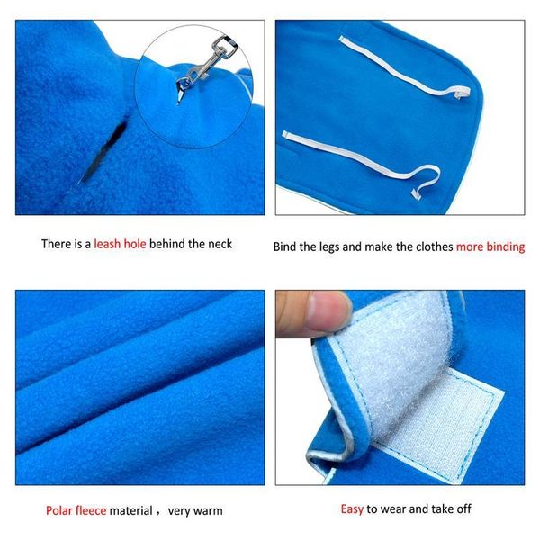 

winter fleece dog coat jacket for small dogs chihuahua pug warm puppy large dogs vest clothing reflective roupa cachor jllwta