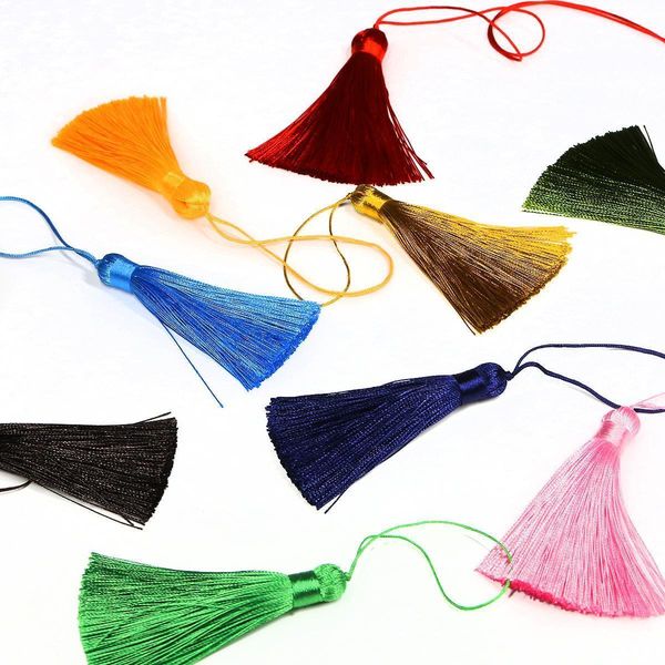 

2pcs polyester cotton silk tassel trims satin tassel for handmade craft decoration diy sewing curtain accessories h jllwvj