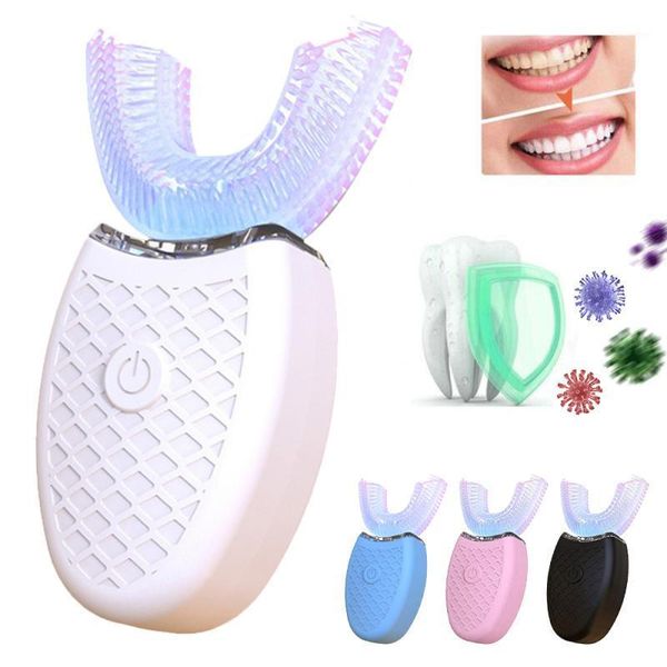 

smart electric toothbrush 360Â° wireless automatic sonic silicone brush tslm11