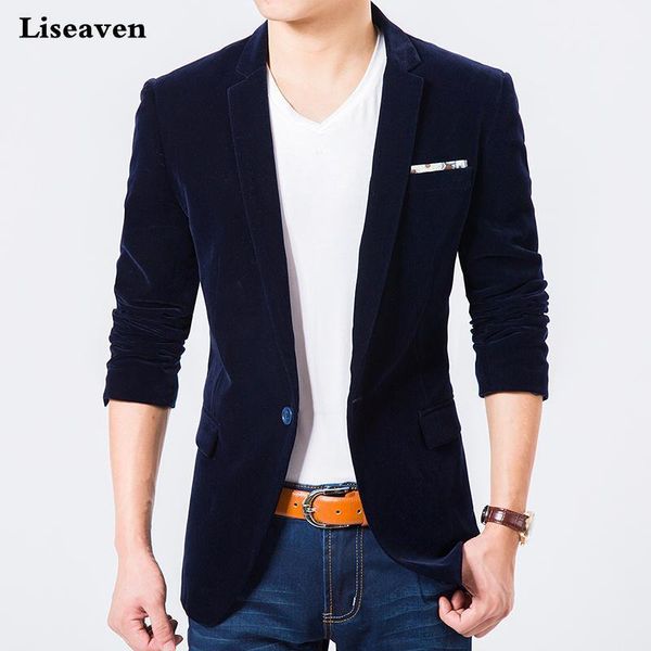 

liseaven blazers men's jacket casual blazer plus size m-7xl autumn winter coat men's clothing1, White;black