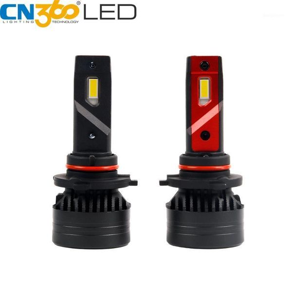 

cn360 2pcs led canbus headlight 9005 3 9006 4 error car light mini turbo fan 10000lm 6500k 45w super bright waterproof1