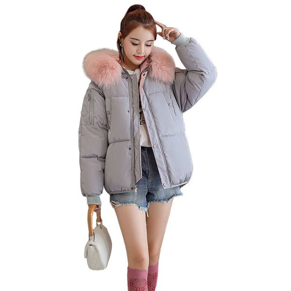 

2020 low moq anorak women jackets winter with big fur