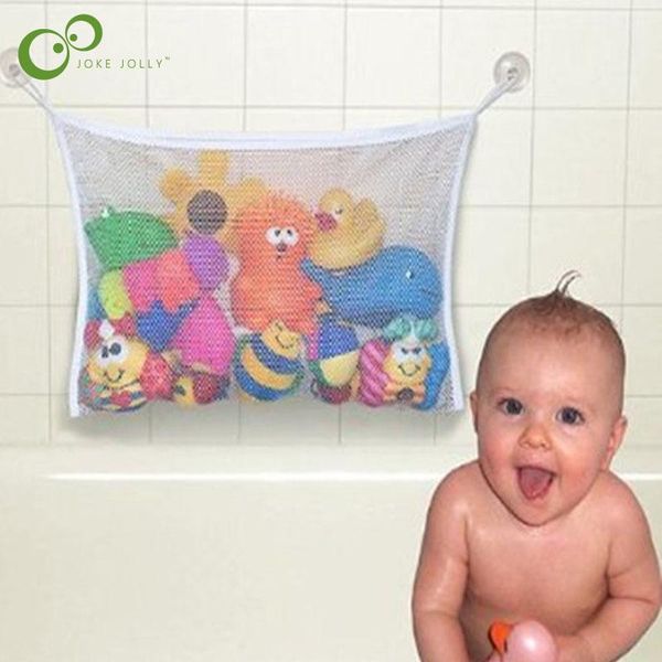 

creative eco friendly mesh bath storage child kids baby folding baskets bathroom 35x45cm bag s10 suction net organiser toy wmtqzw