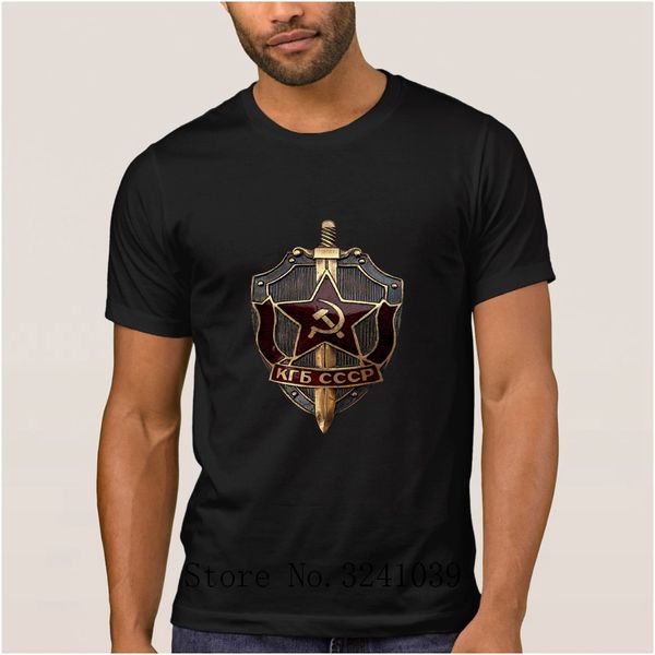 

la maxpa funny casual kgb badge t shirt summer anti wrinkle cccp russian ussr t shirt simple tee shirt sport hooded sweatshirt hoodie