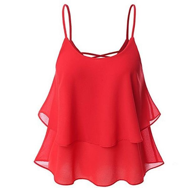 

women camisole chiffon tees 2021 summer casaul loose sleeveless camis female beach blusas femininas plus size s 5xl, White