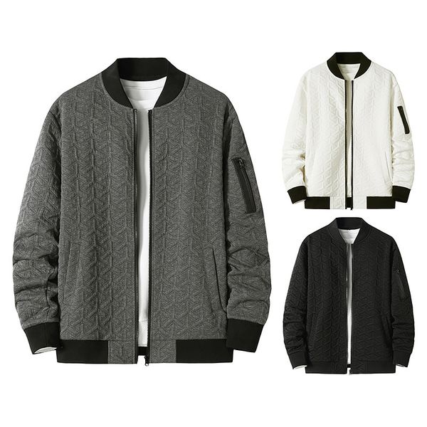 

2021 autumn new fashion trendy casual men's quilted cotton jacket male outerwear brand clothing g5ye, Black;brown