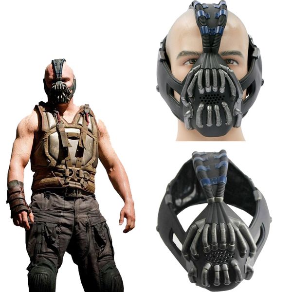 

удобный зарядное batman voice bane маска cosplay xcoser шлем пвх темный рыцарь: возрождение легенды костюм реквизит gun metal цвет хэллоуин