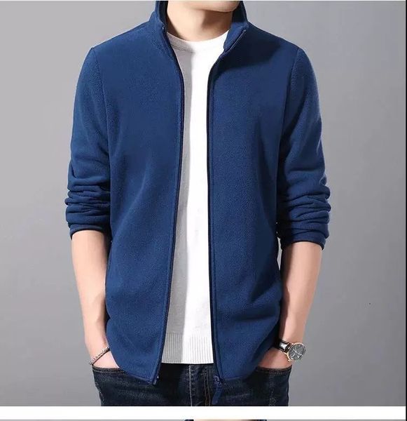 

autumn and winter men's plush jacket coat polar fleece sweater fashion korean leisure lamb cashmere fattening to keep warm, Black;brown