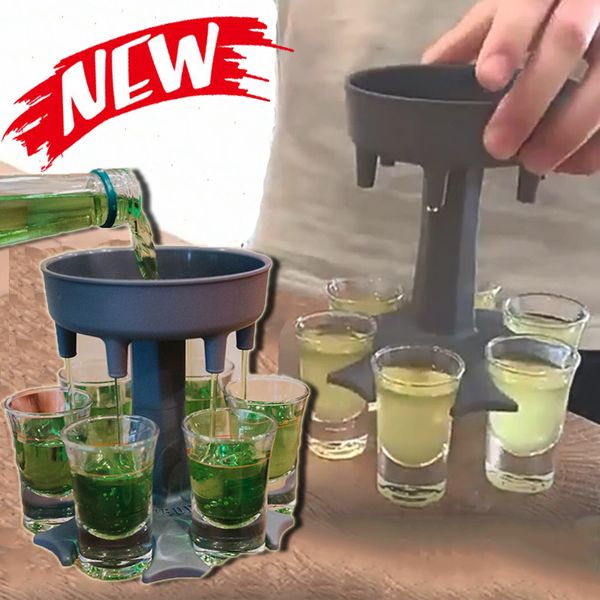 

6 sglass dispenser holder wine whisky beer dispenser rack bar accessories caddy liquor dispenser party games drinking tools