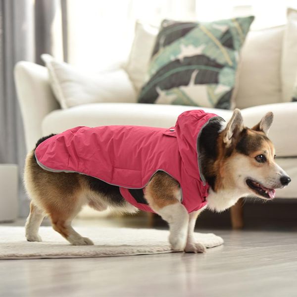 

dog apparel pet clothes winter warm waterproof windproof coat detachable hooded jacket for puppy