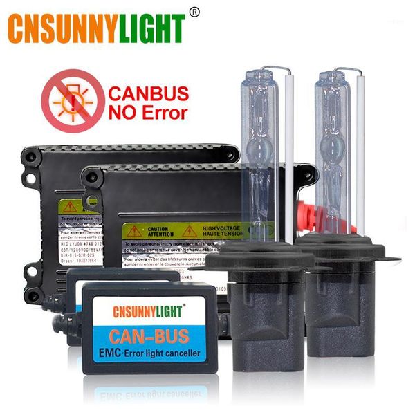 

cnsunnylight canbus xenon hid kit h7 h1 h11 headlights without error/flashing 4300k 6000k 8000k h4 9005 9006 880 h3 xenon lamp1