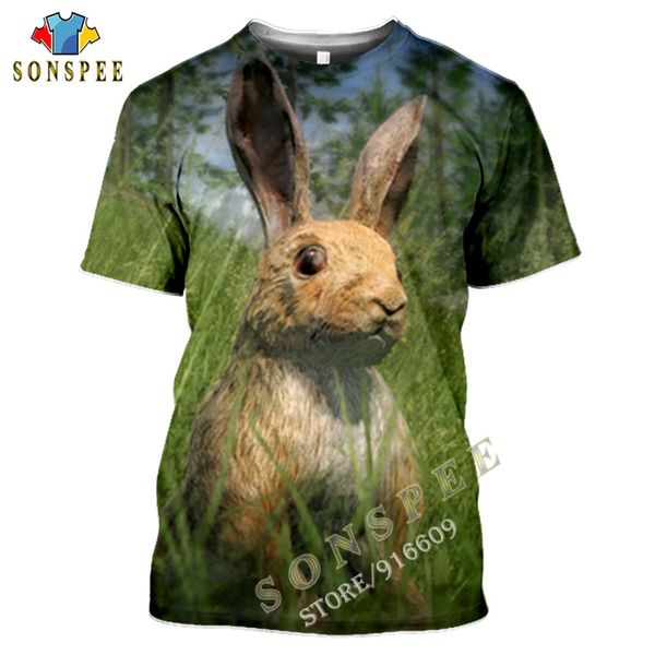 

hunting animal hare cute rabbit summer anime 3d print shirts hentai kawaii humor men clothing