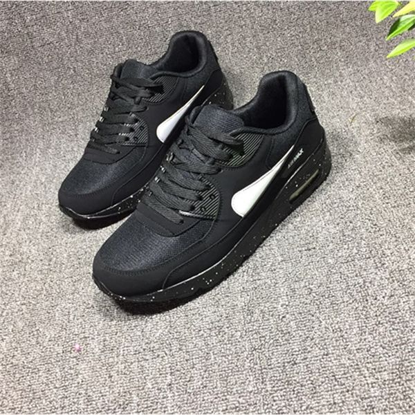 

max90 spring summer korean version air cushion increase men and women sports casual running shoes online store a4, Black