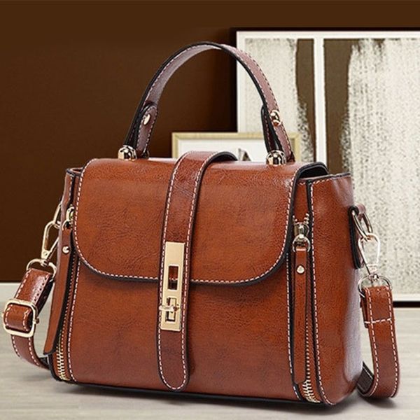 

2021 the new lady plutonium leather messenger small avant-garde fashion retro-casual shoulder new 7fob