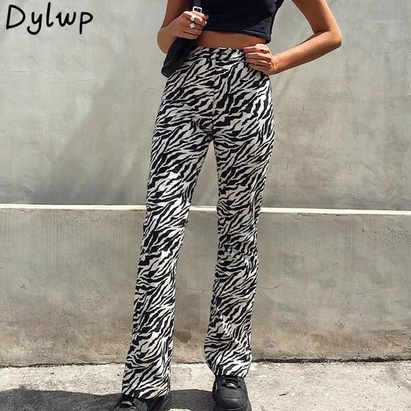 

women zebra print pants casual streetwear loose trouser 2020 spring fashion ladies high waist pants plus size womens clothes1, Black;white