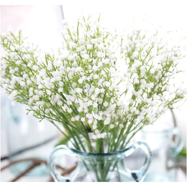 

6 пучков искусственные растения gypsophila домашний декор цветочная композиция бонсай diy декоративный цветочный горшок поддельные цветы деш