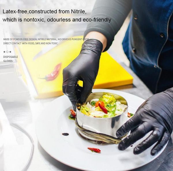 

size l s beige m 100pcs latex disposable food rubber garden gloves universal for left and right hand wrzf