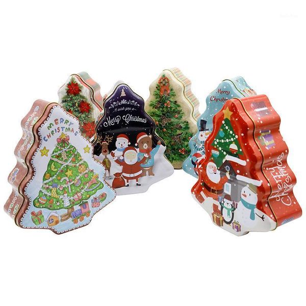 

1pc christmas tree design gift box diy foods packing cookies,chocolate,candy box xmas decor home storage party supplies1