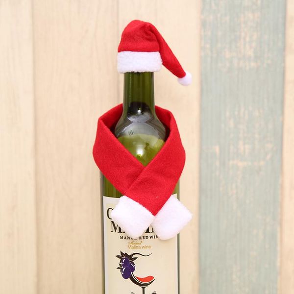 

luanqi christmas doll holding wine bottle cover santa claus christmas 2020 red wine bottle covers bag sweater lovely noel decor wmthel