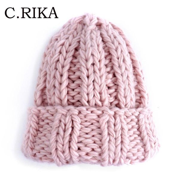 

beanie/skull caps coarse hat beanie cap women's winter knit ear warmer thick soft ski lady bonnet skullies beanies outdoor knitted hats, Blue;gray