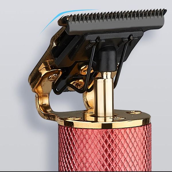 

multi color close cut hair trimmer rechargeable electric hair clipper barbershop cordless 0mm t-blade baldheaded outliner men