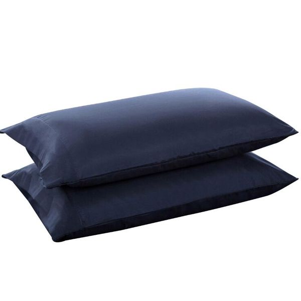 

1 pair cotton pillow cases solid color pillowcase combed pure natural soft silky pillowcase