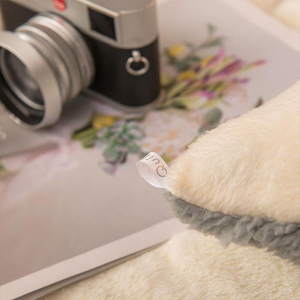 

pure color thicken winter comforter imitate lambs wool warm bed duvet cashmere quilt ab side camelhair patchwork quilts flannel