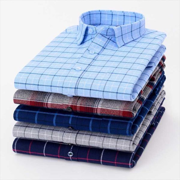 

korean style men long sleeve turn-down collar plaid printed casual shirts cloth,breathable grind pure cotton shirts comfortable1, White;black