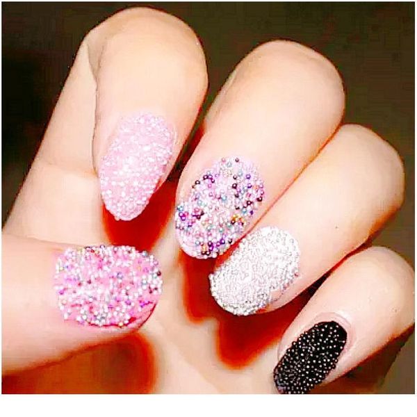 

0.8mm non-porous 13 kinds of diy glass beads, used for nails, jewelry accessories, mobile phone de sqcdxp