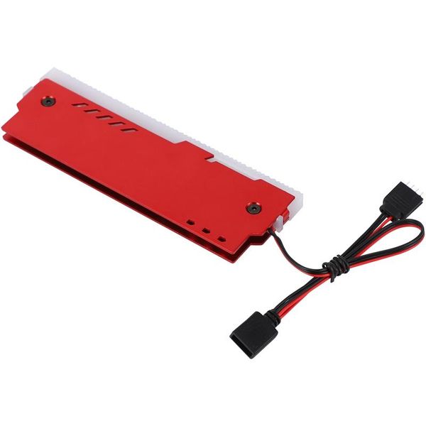 

rgb adjust led with remote control memory ram heatsink aluminum alloy cooling vest for diy pc game ddr ddr3 ddr4