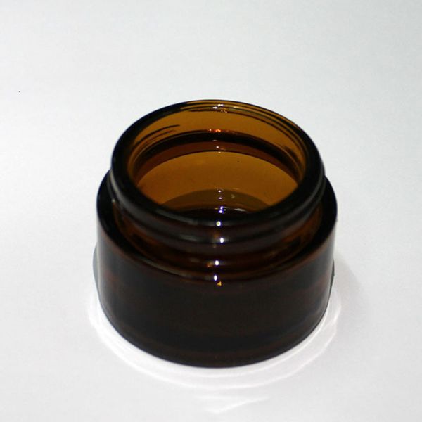 

brown amber glass black lid 5 10 15 20 30 50 100 g cosmetic jar packaging sample eye cream 641