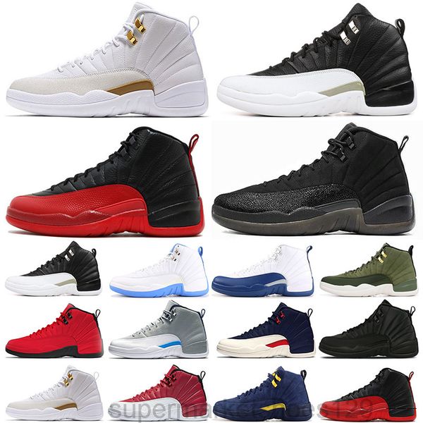 

new 12s winterized wntr gym red michigan mens basketballs shoes ovo white the master flu game fiba taxi 12 sneakers designer trainers j5pe