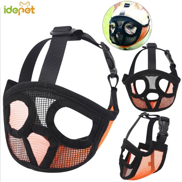 

dog muzzle for dog pet mask bark mesh breathable pet dog muzzles comfortable adjustable new design grooming pets masks wmtlzk bdesybag