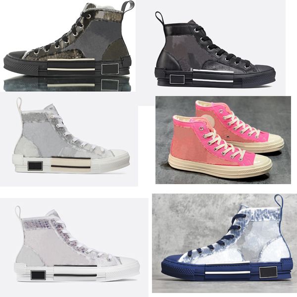 

designer shoes high-oblique sneakers men women lace-up casual shoes runner trainers white black rubber sole men shoes eu45