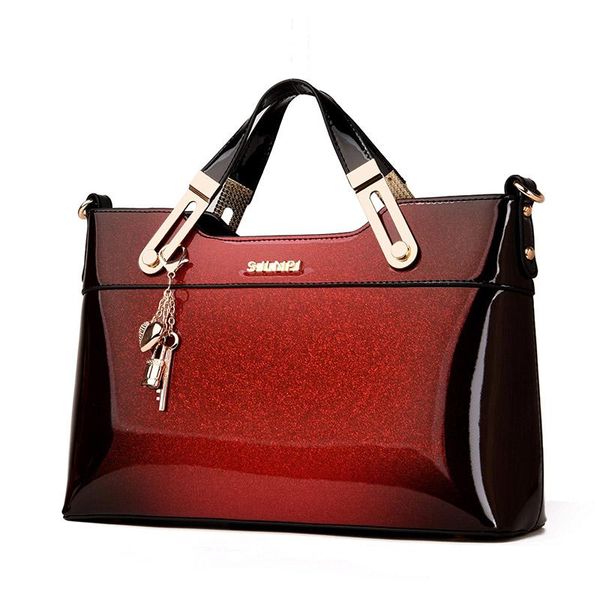 

new luxury women handbags brand designer crossbody bag patent leather ladies shoulder bag fashion tote sac a main
