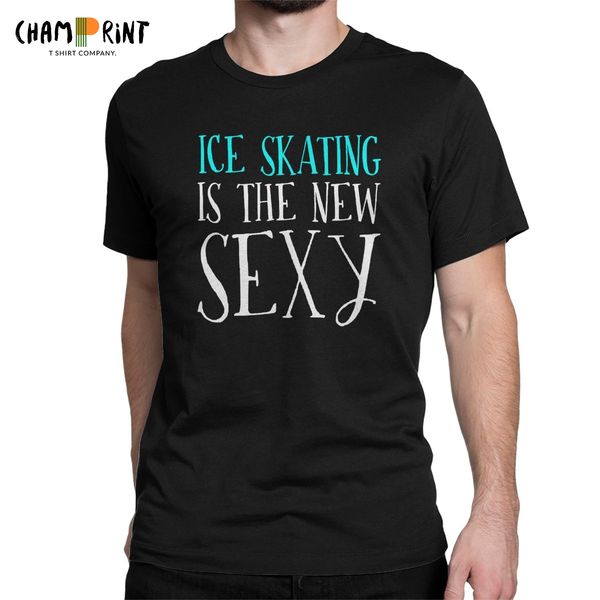 

sport men t-shirts gifts for ice skating lovers vintage cotton tees short sleeve roller skater skate t shirt round neck clothing adult